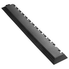 Ecotile Recycled Industrial Floor Corner Ramp, 2 Pack - Black