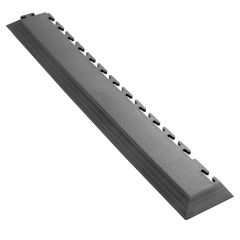 Ecotile Recycled Industrial Floor Corner Ramp, 2 Pack - Graphite