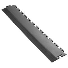 Ecotile Recycled Industrial Floor Edge Ramp, 2 Pack - Graphite