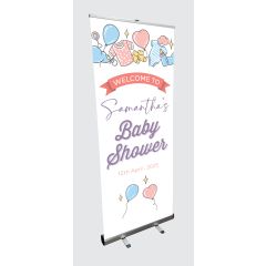 Baby Shower Pull Up Banner 850mm x 2000mm