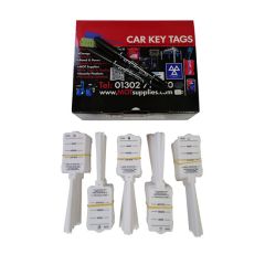 White Car Key Tags